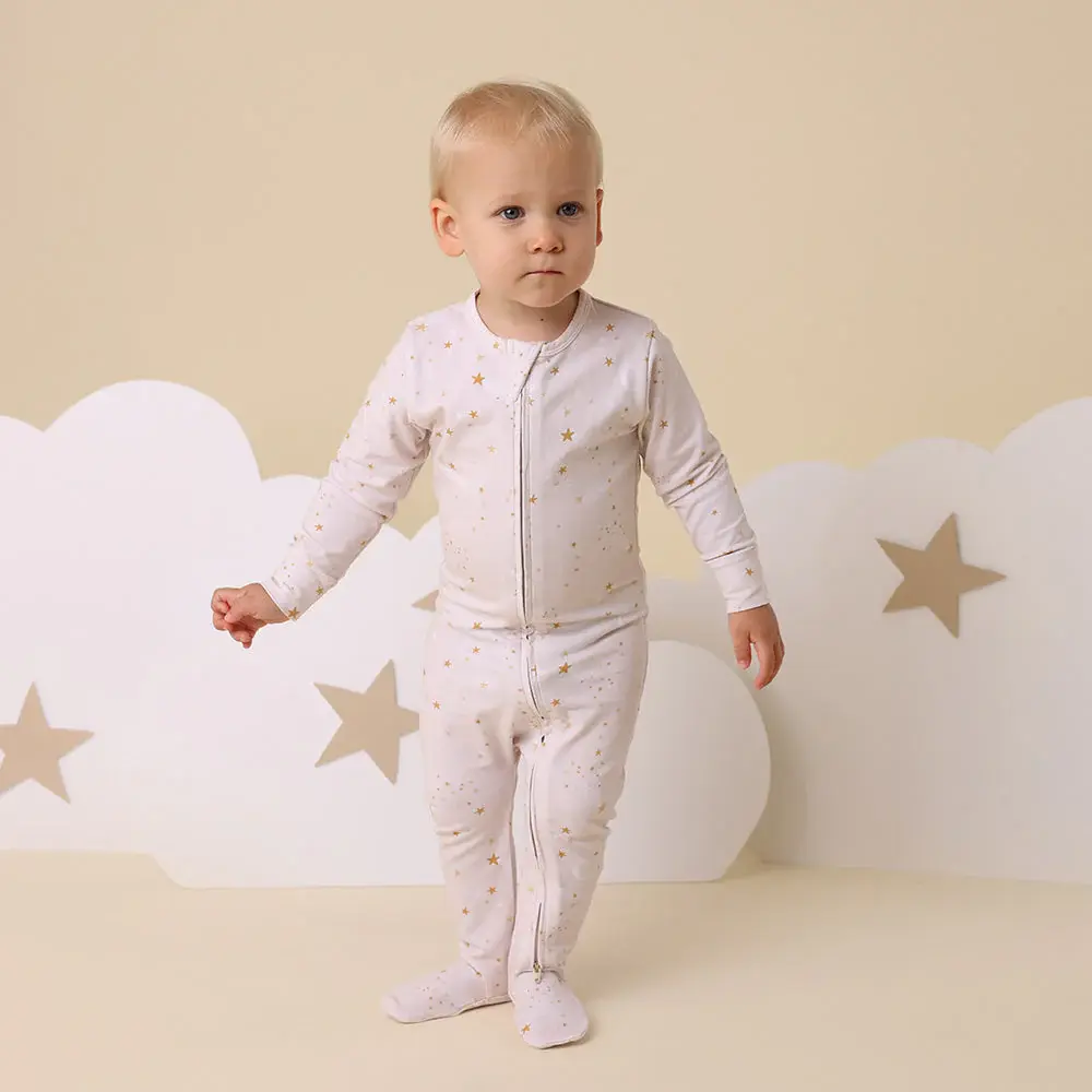 Snuggle Hunny Kids Snuggle Hunny Stardust Organic Snuggle Sleepsuit