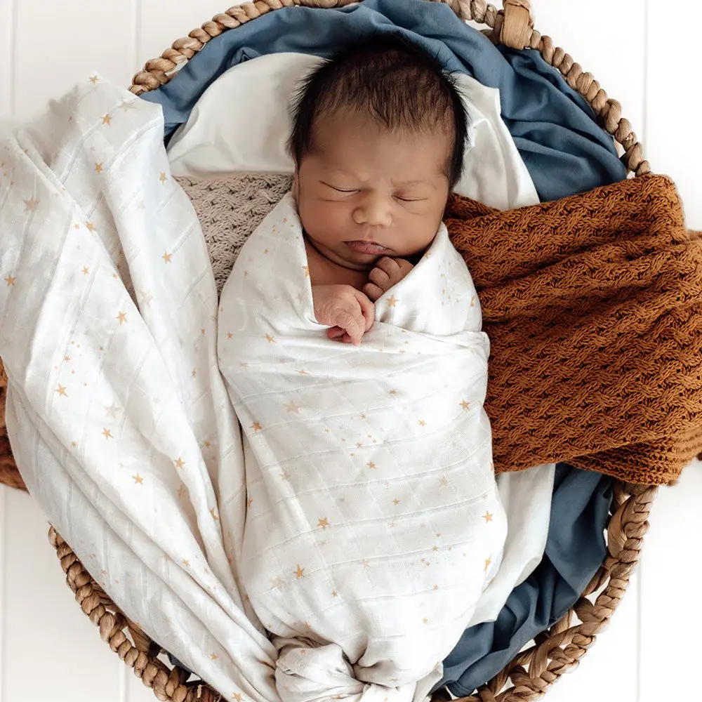 Snuggle Hunny Kids Snuggle Hunny Stardust Organic Muslin Wrap