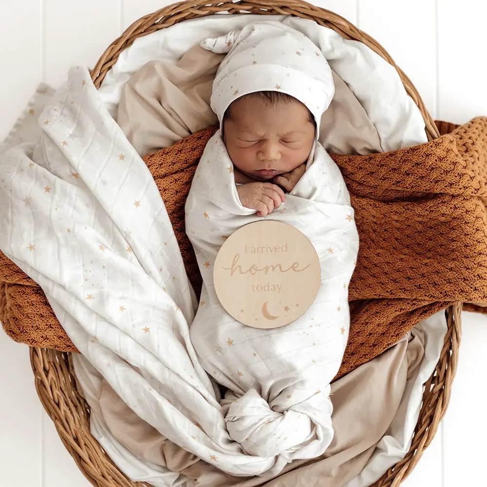 Snuggle Hunny Kids Snuggle Hunny Stardust Organic Muslin Wrap