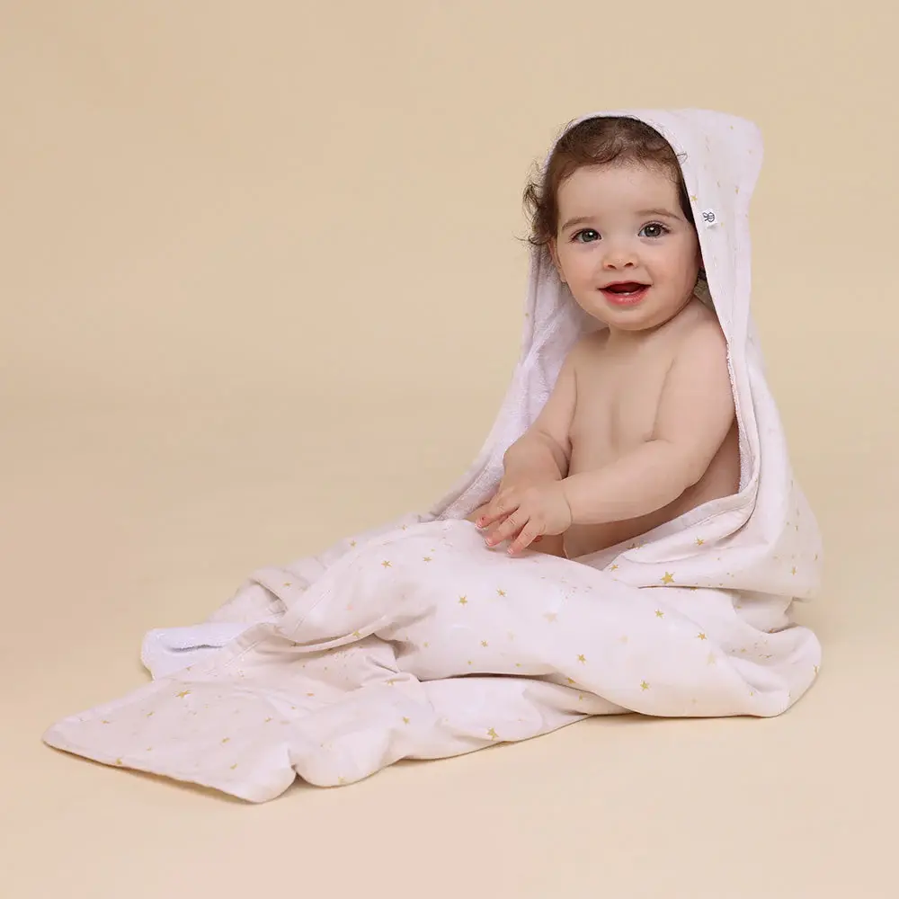 Snuggle Hunny Kids Snuggle Hunny Stardust Organic Hooded Baby Towel
