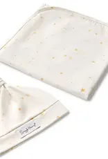 Snuggle Hunny Kids Snuggle Hunny Stardust Organic Jersey Wrap & Beanie Set