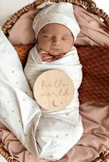 Snuggle Hunny Kids Snuggle Hunny Stardust Organic Jersey Wrap & Beanie Set