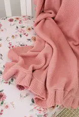 Snuggle Hunny Kids Snuggle Hunny Rosa Ruffle Knit Organic Baby Blanket