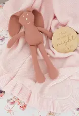 Snuggle Hunny Kids Snuggle Hunny Blush Pink Ruffle Knit Organic Baby Blanket