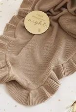 Snuggle Hunny Kids Snuggle Hunny Hazelnut Ruffle Knit Organic Baby Blanket