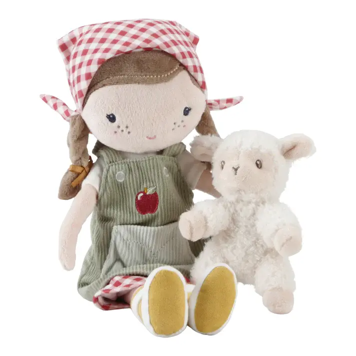 Little Dutch Little Dutch Cuddle Doll Farmer Rosa with Sheep 35cm