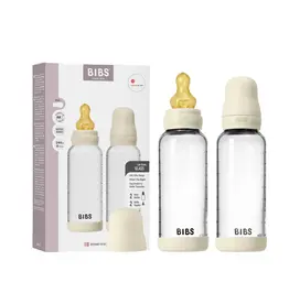 BIBS BIBS Glass Bottle Complete Set (2 Pack) Latex - 240ml