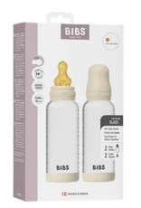 BIBS BIBS Glass Bottle Complete Set (2 Pack) Latex - 240ml