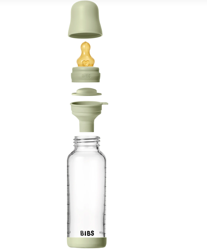 BIBS BIBS Glass Bottle Complete Set (2 Pack) Latex - 240ml