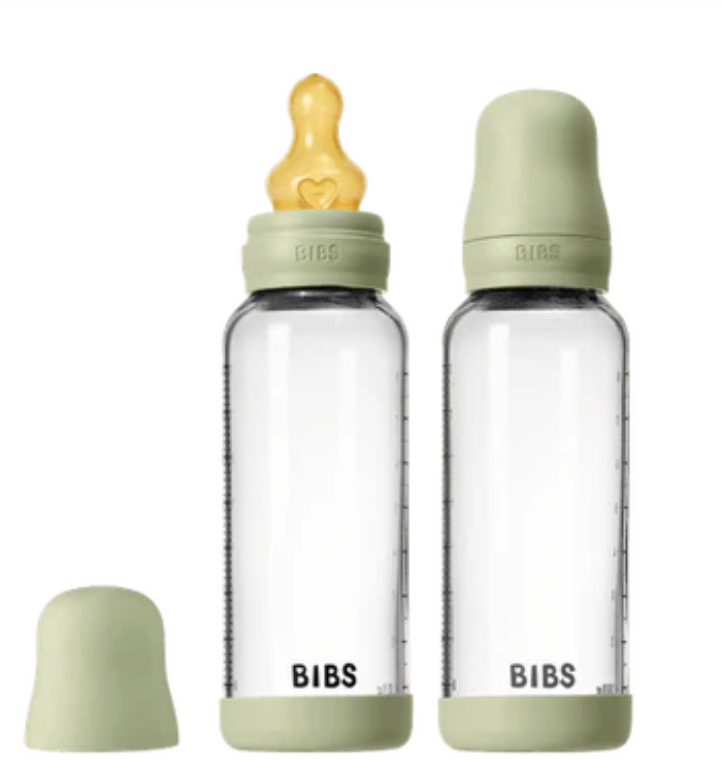 BIBS BIBS Glass Bottle Complete Set (2 Pack) Latex - 240ml