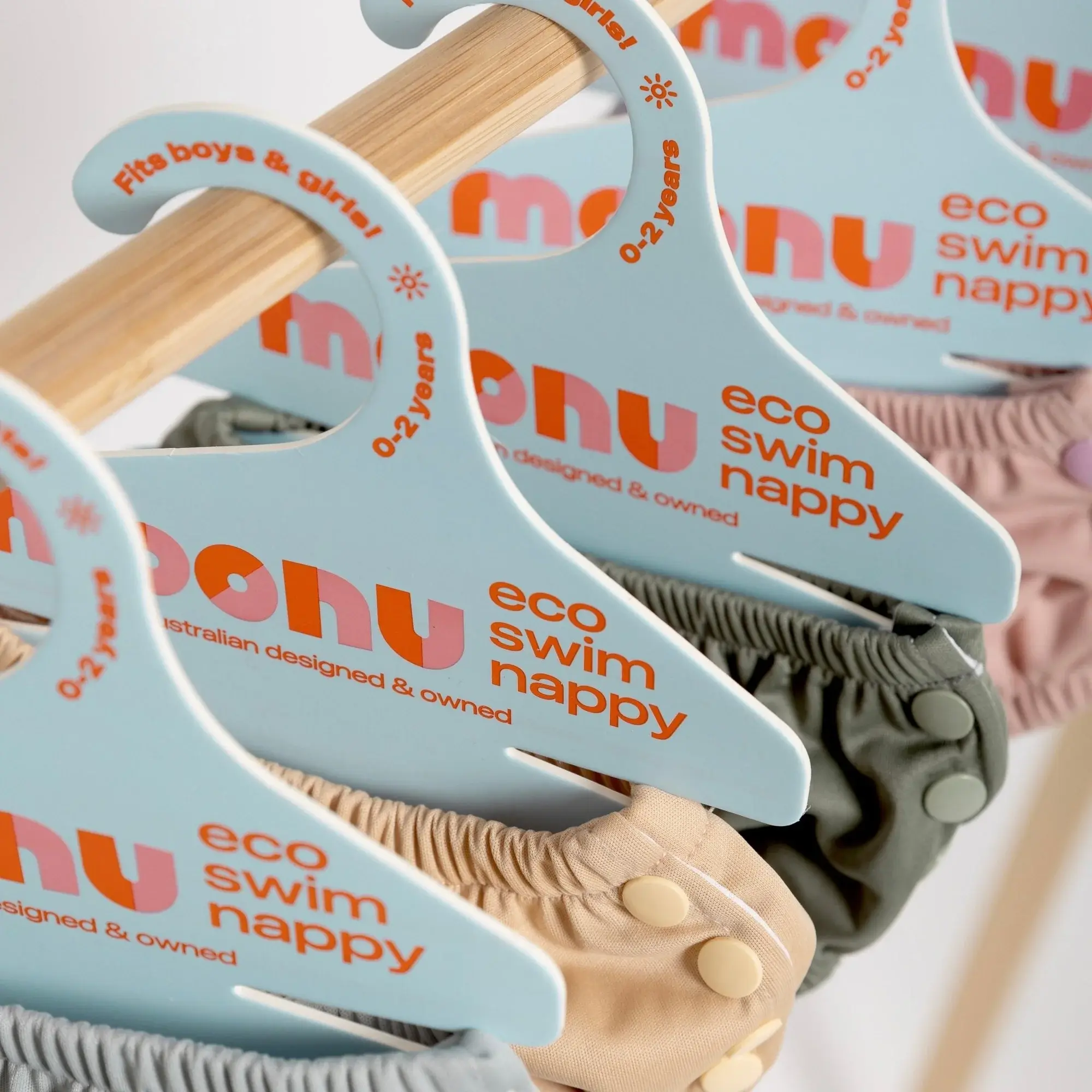 Moonu Moonu Swim Nappy - Eucalyptus