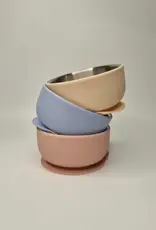 Meadow Lane Collective Meadow Lane Collective Stainless Steel Baby and Toddler+ Suction Bowl - Pink