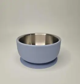 Meadow Lane Collective Meadow Lane Collective Stainless Steel Baby and Toddler+ Suction Bowl - Blue