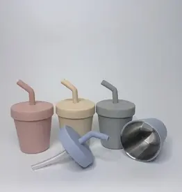 Meadow Lane Collective Meadow Lane Collective Stainless Steel Cup - Beige