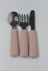 Meadow Lane Collective Meadow Lane Collective Stainless Steel Toddler Cutlery Set 12mth+ - Pink