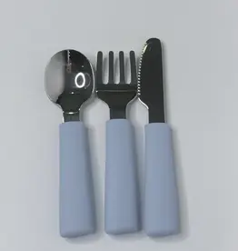 Meadow Lane Collective Meadow Lane Collective Stainless Steel Toddler Cutlery Set 12mth+ - Blue
