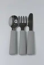 Meadow Lane Collective Meadow Lane Collective Stainless Steel Toddler Cutlery Set 12mth+ - Grey