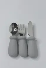 Meadow Lane Collective Meadow Lane Collective Stainless Steel Baby Cutlery 6mths+ - Grey