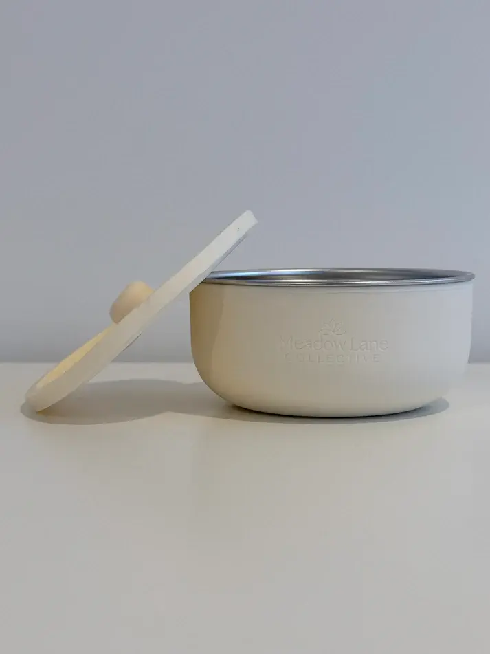 Meadow Lane Collective Meadow Lane Collective Non-Slip Stainless Steel Bowl - Cream