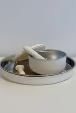 Meadow Lane Collective Meadow Lane Collective Non-Slip Stainless Steel Bowl - Cream