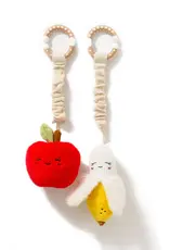 Living Textiles Living Textiles 2 Pack Mini Market Brunch Stroller Toys - Apple & Banana