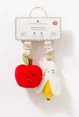 Living Textiles Living Textiles 2 Pack Mini Market Brunch Stroller Toys - Apple & Banana