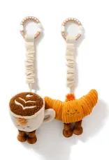 Living Textiles Living Textiles 2 Pack Mini Market Brunch Stroller Toys - Coffee & Croissant
