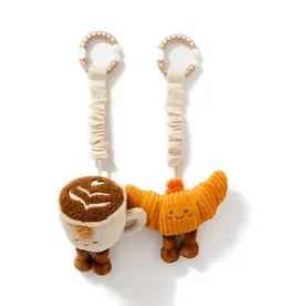 Living Textiles Living Textiles 2 Pack Mini Market Brunch Stroller Toys - Coffee & Croissant