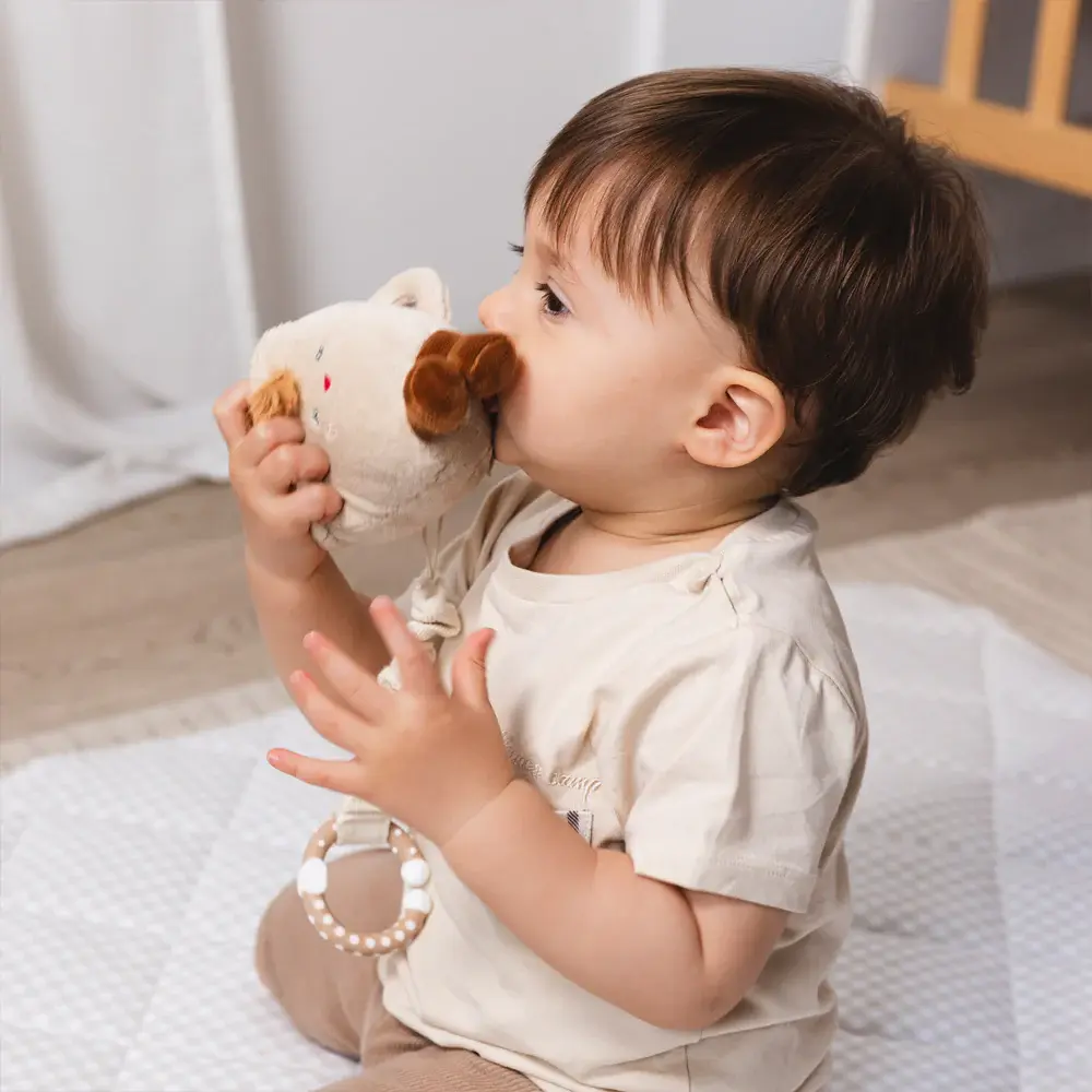 Living Textiles Living Textiles 2 Pack Mini Market Brunch Stroller Toys - Coffee & Croissant