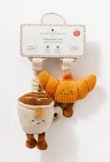 Living Textiles Living Textiles 2 Pack Mini Market Brunch Stroller Toys - Coffee & Croissant