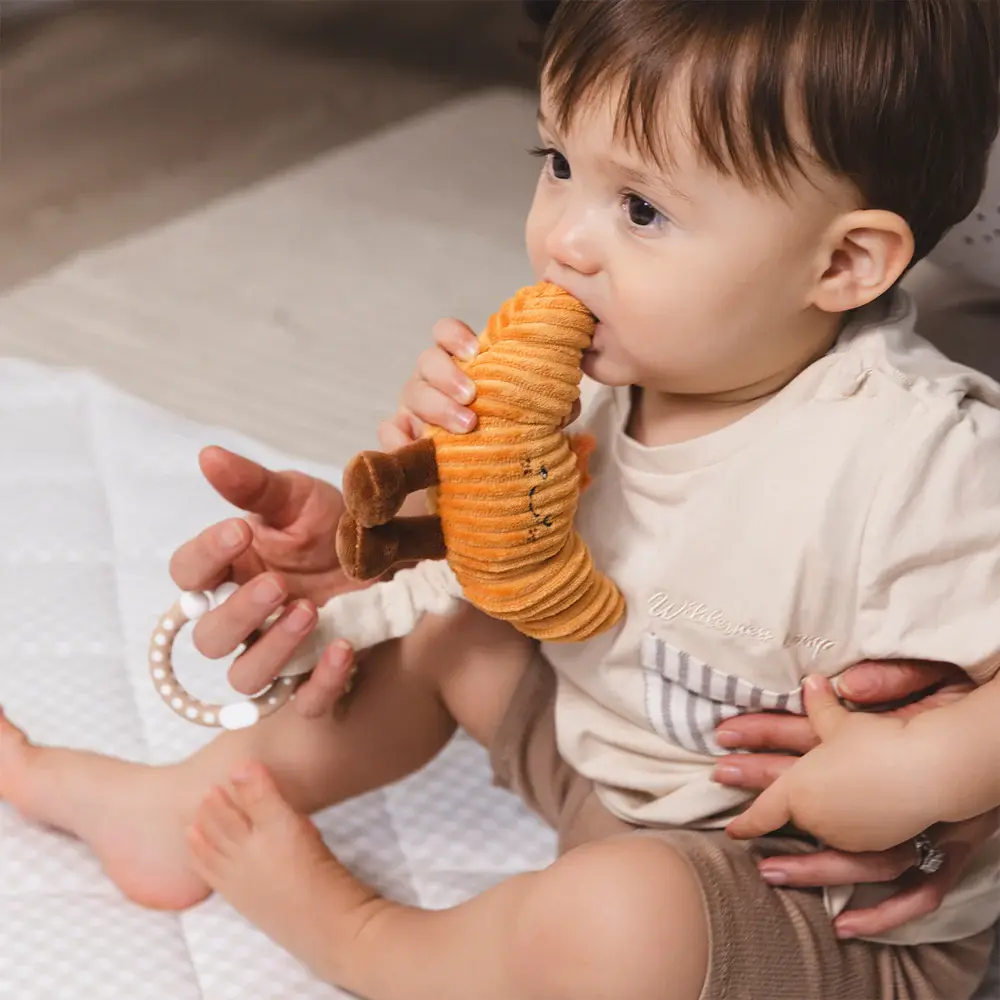 Living Textiles Living Textiles 2 Pack Mini Market Brunch Stroller Toys - Coffee & Croissant