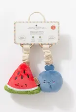 Living Textiles Living Textiles 2 Pack Mini Market Brunch Stroller Toys - Watermelon & Blueberry