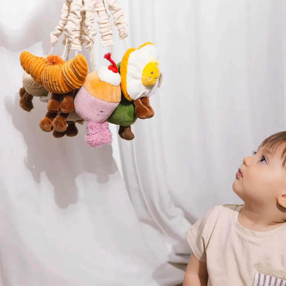 Living Textiles Living Textiles 2 Pack Mini Market Brunch Stroller Toys - Avocado & Egg on Toast