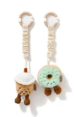 Living Textiles Living Textiles 2 Pack Mini Market Brunch Stroller Toys - Boba Tea & Donut