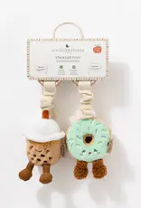 Living Textiles Living Textiles 2 Pack Mini Market Brunch Stroller Toys - Boba Tea & Donut