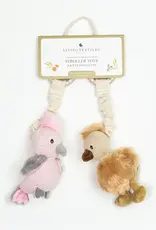 Living Textiles Living Textiles Australiana Stroller Toys 2pk - Galah & Emu