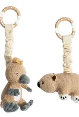 Living Textiles Living Textiles Australiana Stroller Toys 2pk - Wombat & Platypus