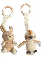 Living Textiles Living Textiles Australiana Stroller Toys 2pk - Kookaburra & Kangaroo