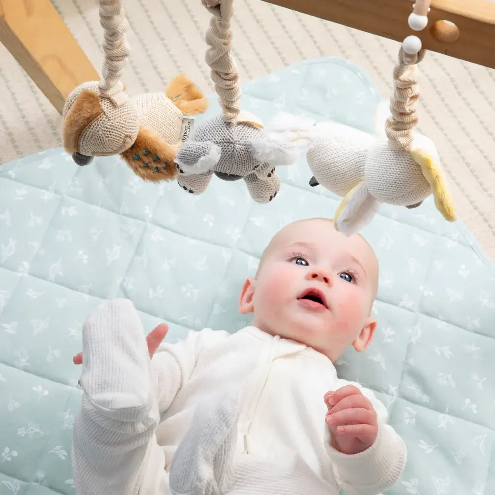 Living Textiles Living Textiles Australiana Stroller Toys 2pk - Kookaburra & Kangaroo