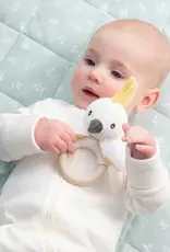 Living Textiles Living Textiles Australiana Ring Rattle - Colin the Cockatoo