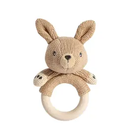 Living Textiles Living Textiles Australiana Ring Rattle - Kylie the Kangaroo