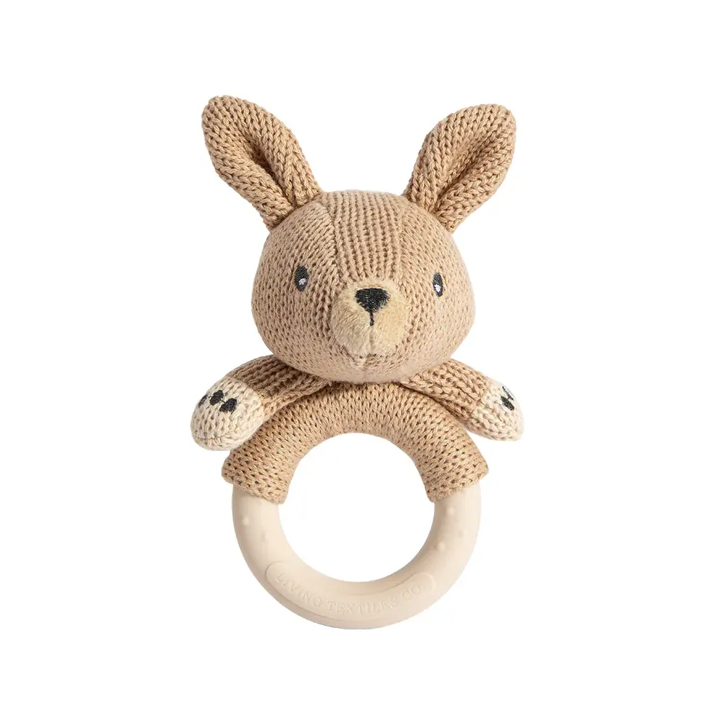Living Textiles Living Textiles Australiana Ring Rattle - Kylie the Kangaroo