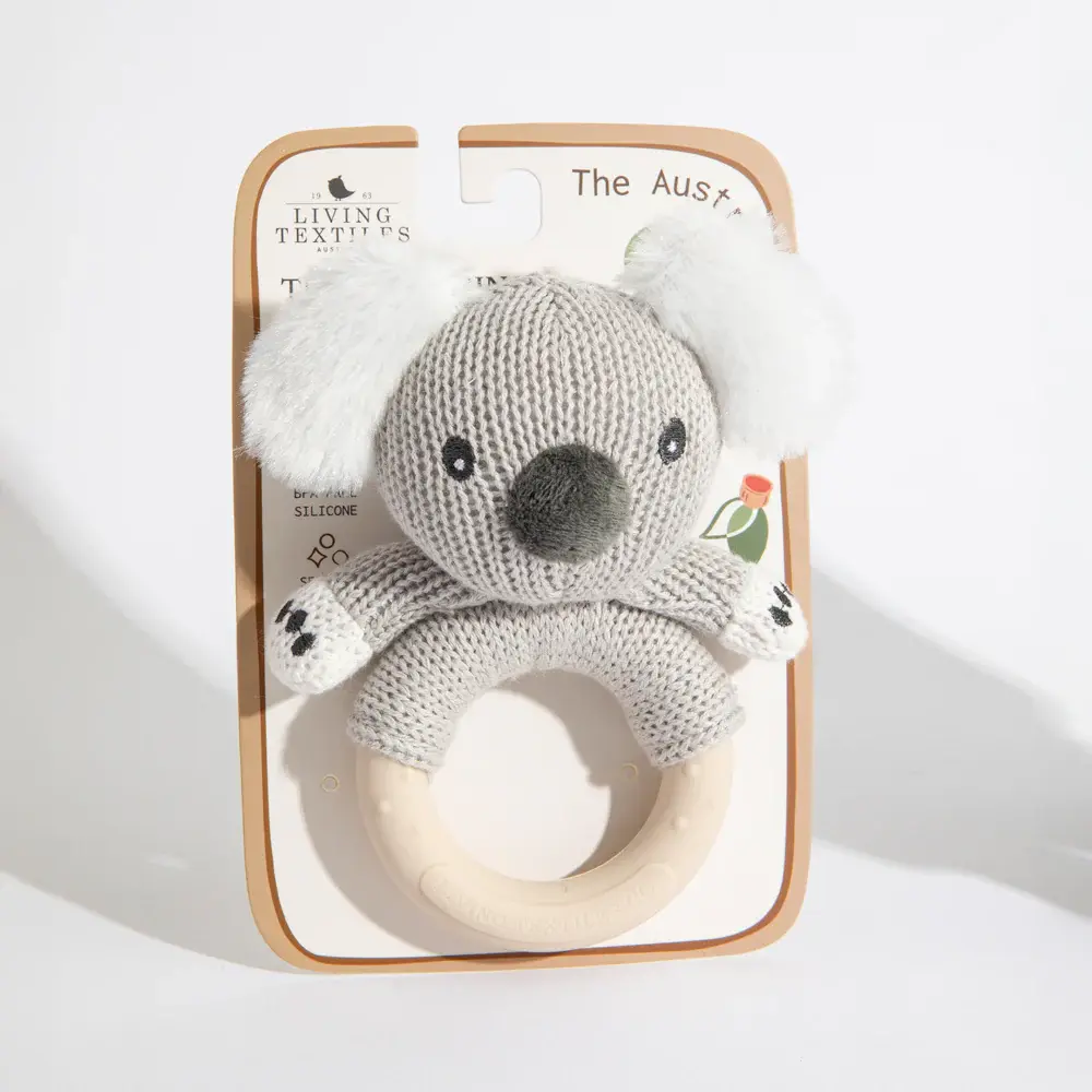 Living Textiles Living Textiles Australiana Ring Rattle - Keith the Koala