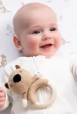 Living Textiles Living Textiles Australiana Ring Rattle - Wally the Wombat