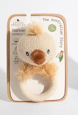 Living Textiles Living Textiles Australiana Ring Rattle - Emily the Emu