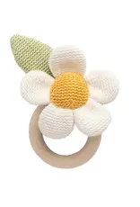 Living Textiles Living Textiles Whimsical Wonderland Ring Rattle - Daisy