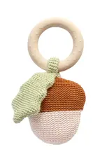 Living Textiles Living Textiles Whimsical Wonderland Ring Rattle - Acorn