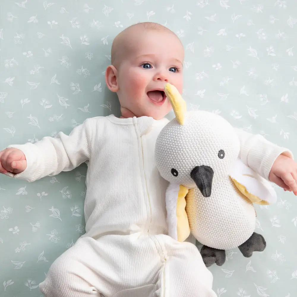 Living Textiles Living Textiles Australiana Knitted Toys - Colin the Cockatoo