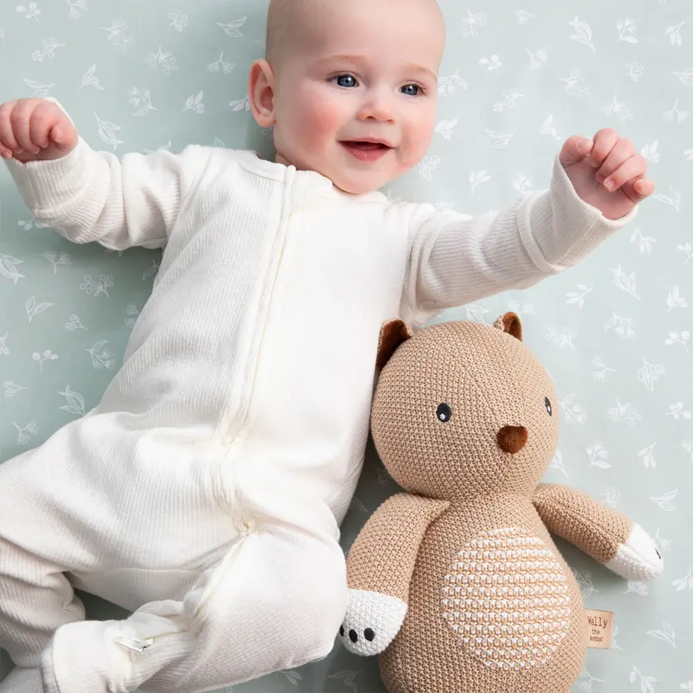 Living Textiles Living Textiles Australiana Knitted Toys - Wally the Wombat