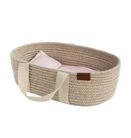 Living Textiles Living Textiles Cotton Rope Doll Basket - Blush